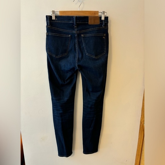 Madewell 9” High Rise Skinny Jeans Dark Denim - Picture 2 of 9